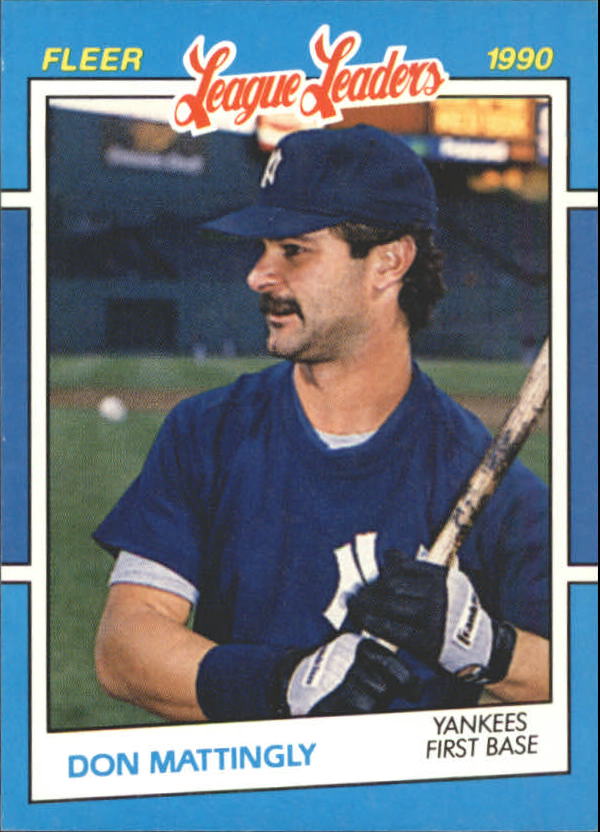 1990 Fleer League Leaders #23 Don Mattingly