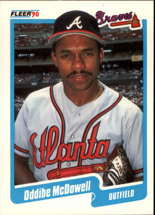 1990 Fleer #589 Oddibe McDowell