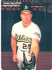 1990 Mother's McGwire #3 Mark McGwire/(Fielding pose)
