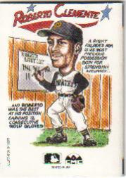 1990 Collect-A-Books #35 Roberto Clemente back image