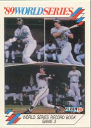 1990 Fleer World Series #10 Dave Parker/Jose Canseco/Will Clark