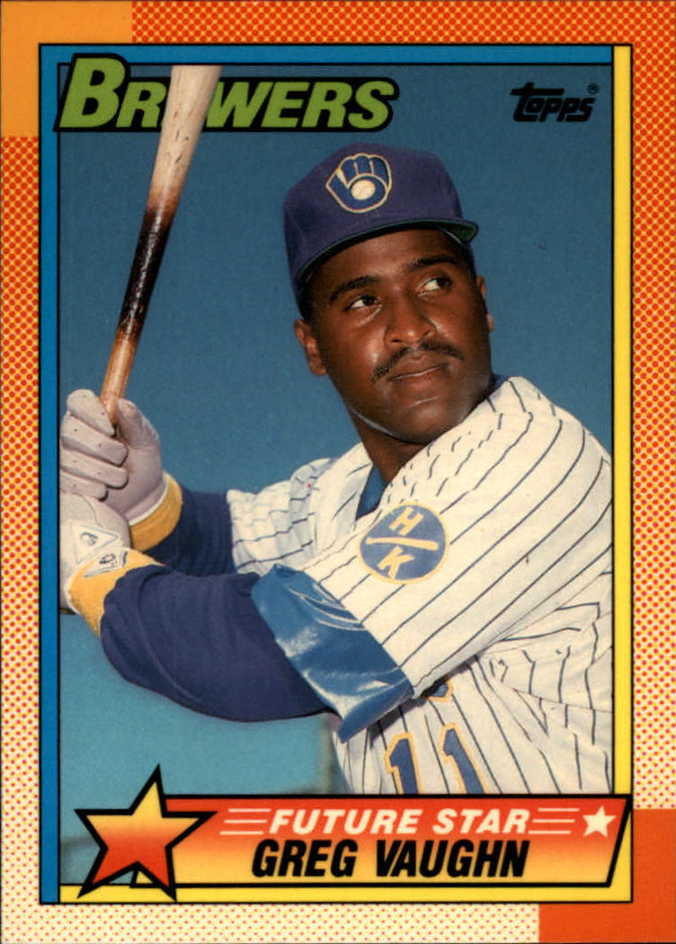 1990 Topps Tiffany #57 Greg Vaughn