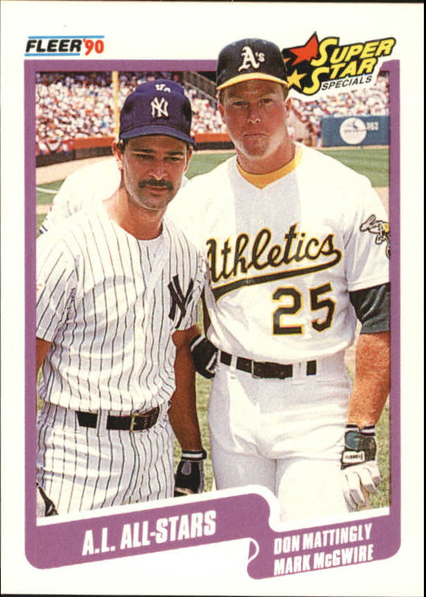 1990 Fleer Canadian #638 AL All-Stars/Don Mattingly/Mark McGwire