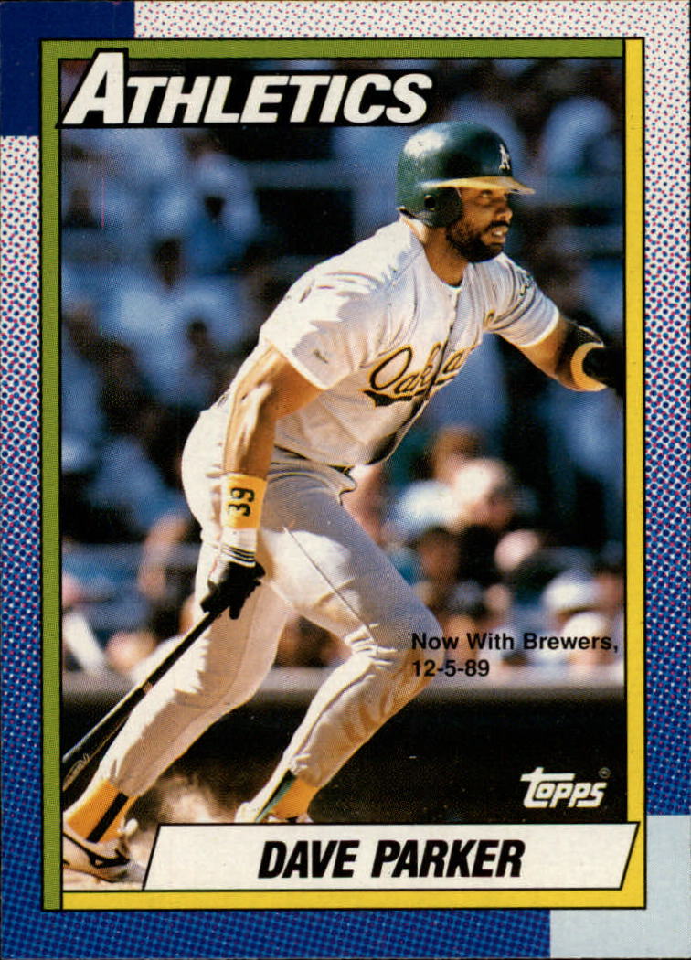 1990 O-Pee-Chee #45 Dave Parker UER/Born in Jackson/not Calhoun
