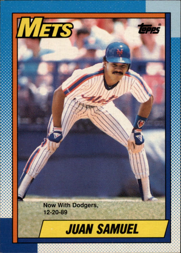 1990 O-Pee-Chee #85 Juan Samuel/Now with Dodgers/12/20/89