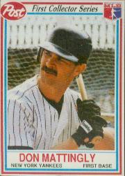 1990 Post #1 Don Mattingly