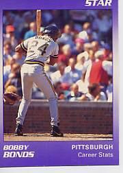 1990 Star Bonds #2 Barry Bonds/Career Stats