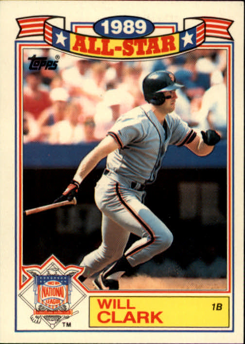 1990 Topps Glossy All-Stars #2 Will Clark