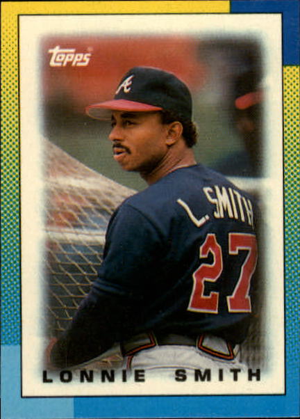 1990 Topps Mini Leaders #46 Lonnie Smith