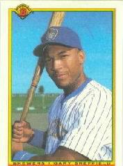 1990 Bowman Tiffany #391 Gary Sheffield