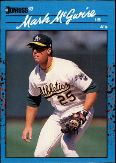 1990 Donruss Best AL #54 Mark McGwire