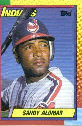 1990 Topps Traded Tiffany #2T Sandy Alomar Jr.