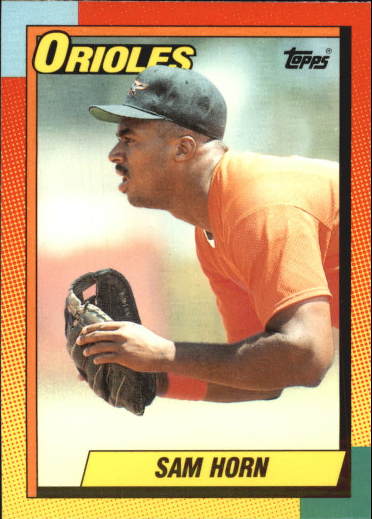 1990 Topps Traded Tiffany #42T Sam Horn