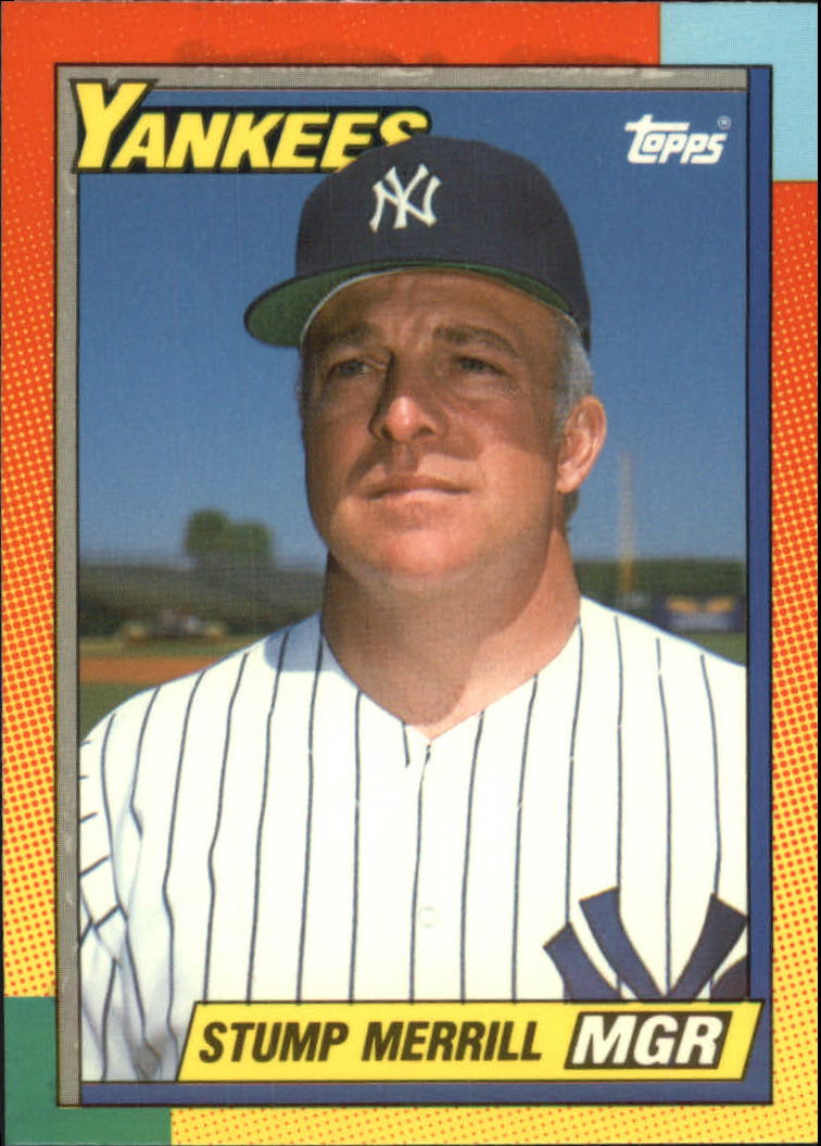 1990 Topps Traded Tiffany #74T Stump Merrill MG