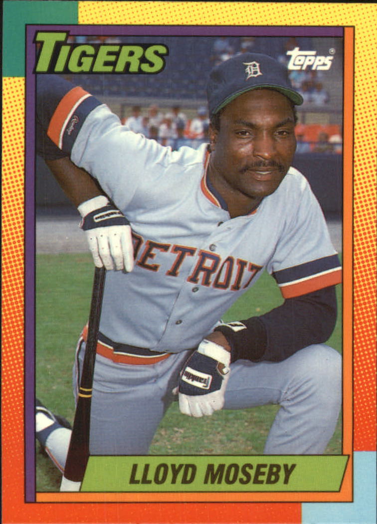 1990 Topps Traded Tiffany #77T Lloyd Moseby