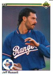 1990 Upper Deck #638 Jeff Russell UER/(Shutout stats wrong)