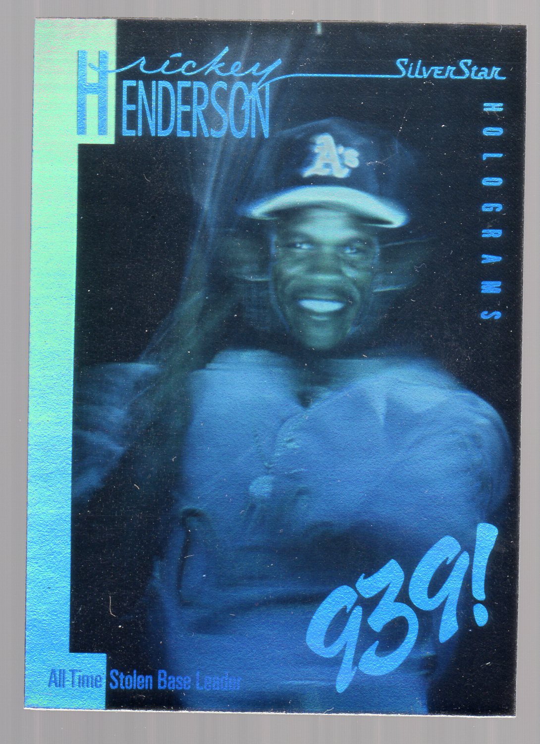 1991 SilverStar Holograms #1 Rickey Henderson