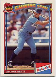 1991 Bazooka #10 George Brett
