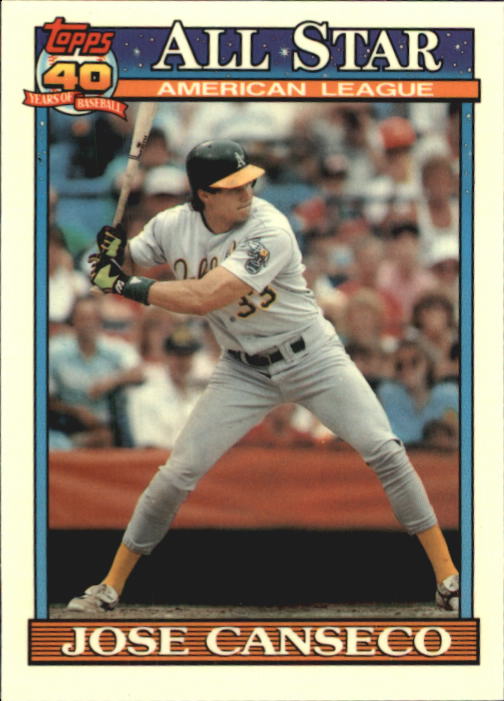 1991 Topps Tiffany #390 Jose Canseco AS