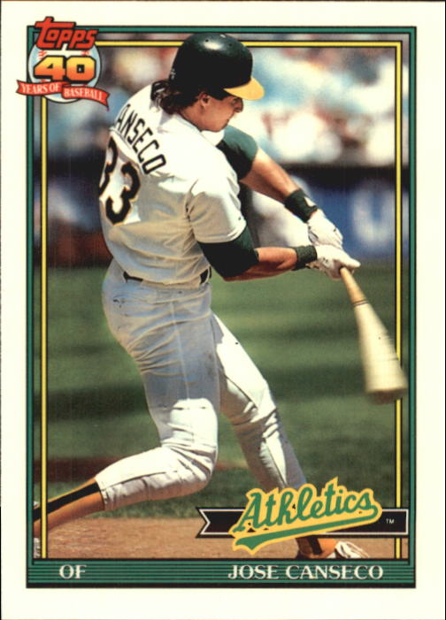 1991 Topps Tiffany #700 Jose Canseco