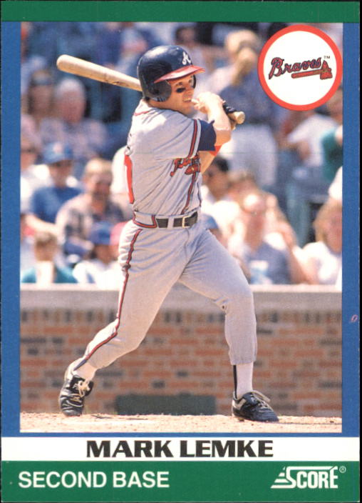 1991 Score 100 Rising Stars #89 Mark Lemke