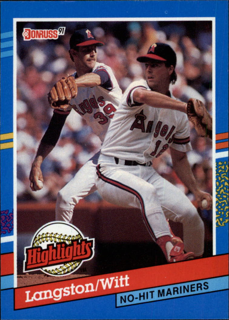 1991 Donruss Bonus Cards #BC1 Mark Langston/Mike Witt