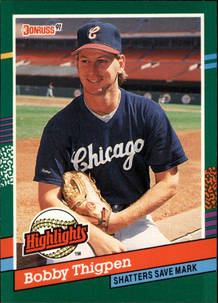 1991 Donruss Bonus Cards #BC20 Bobby Thigpen