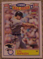 1991 Topps Glossy All-Stars #5 Cal Ripken Jr
