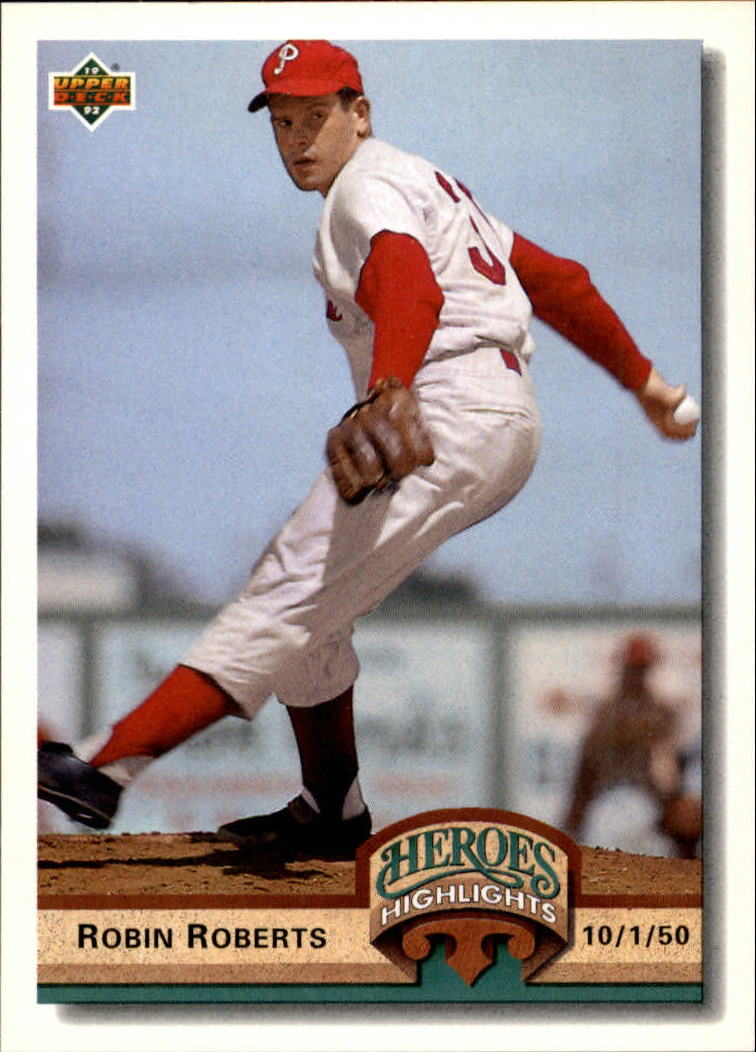 1992 Upper Deck Heroes Highlights #HI7 Robin Roberts