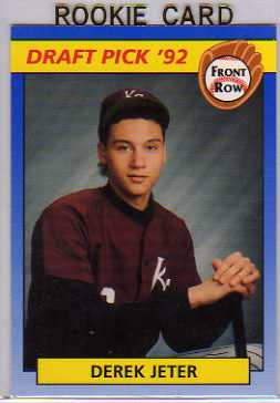 1992 Front Row Draft Picks #55 Derek Jeter