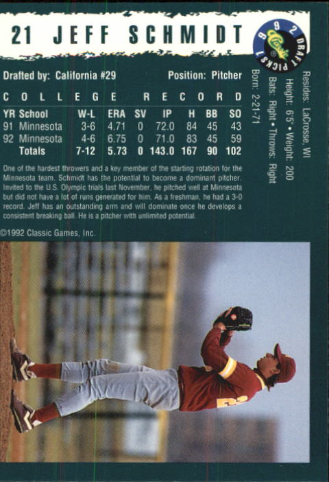 1992 Classic Draft Picks Baseball Card Pick eBay