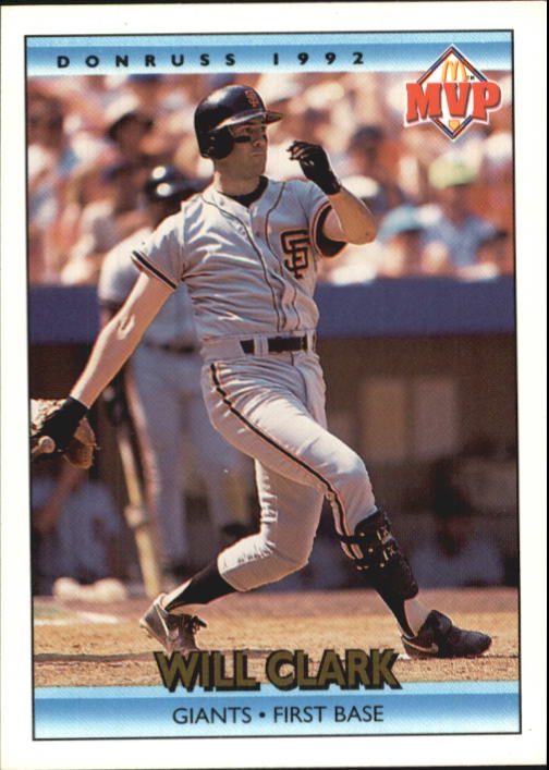 1992 Donruss McDonald's #18 Will Clark