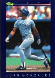1992 Classic Game #158 Juan Gonzalez