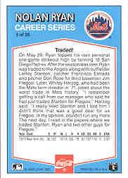 1992 Donruss Coke Ryan #5 Nolan Ryan/1971 NYM back image