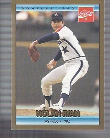 1992 Donruss Coke Ryan #16 Nolan Ryan/1982 HA front image