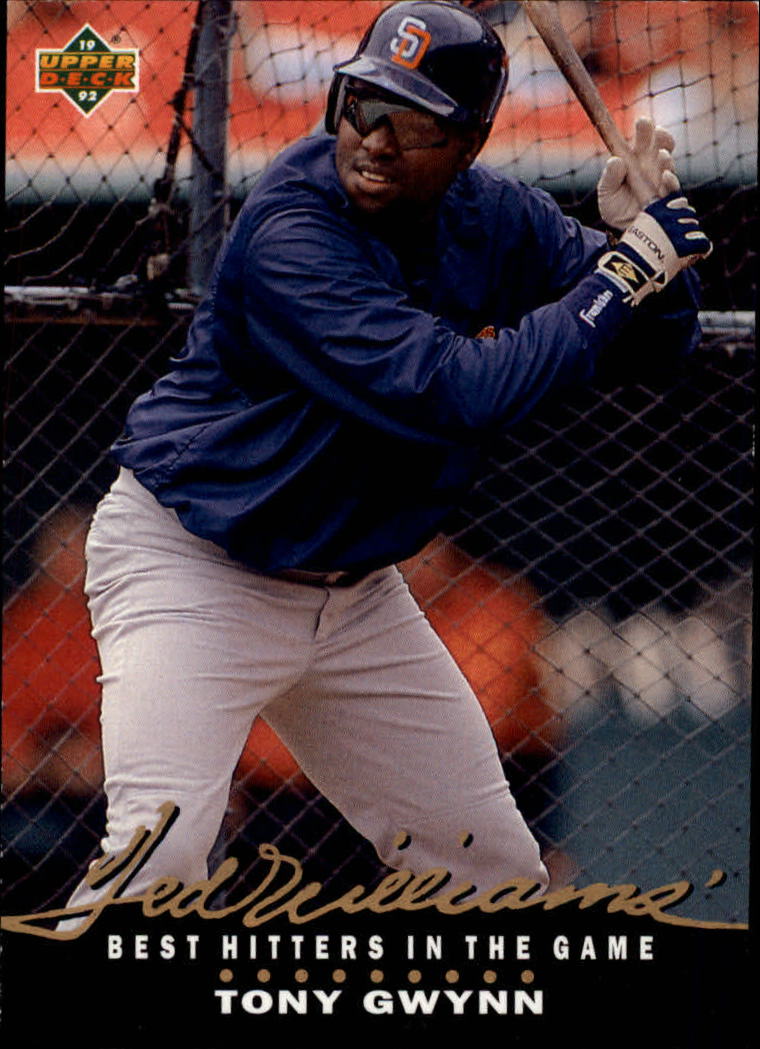 1992 Upper Deck Williams Best #T6 Tony Gwynn
