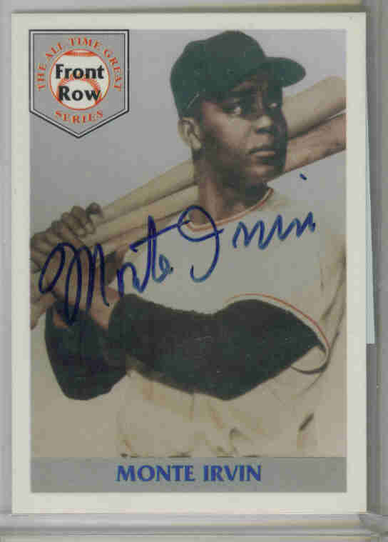 1992 Front Row Irvin #1AU Monte Irvin AU