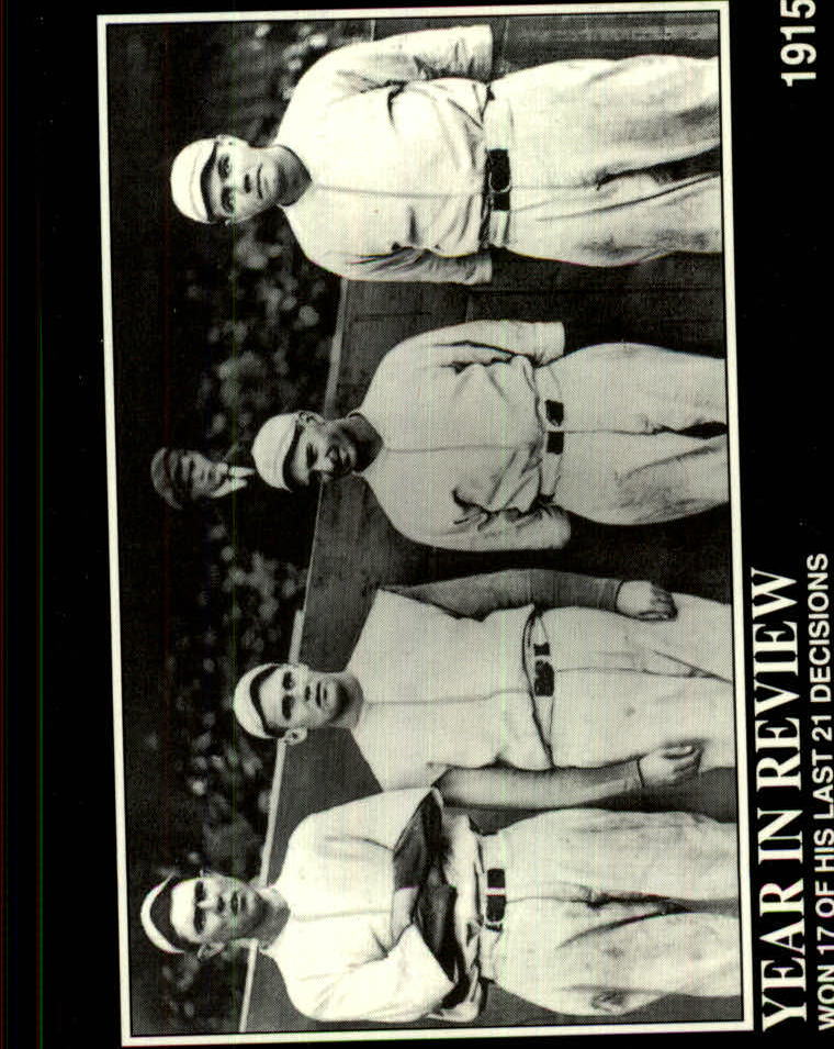 1992 Megacards Ruth #7 Won 17 of His Last/21 Decisions 1915