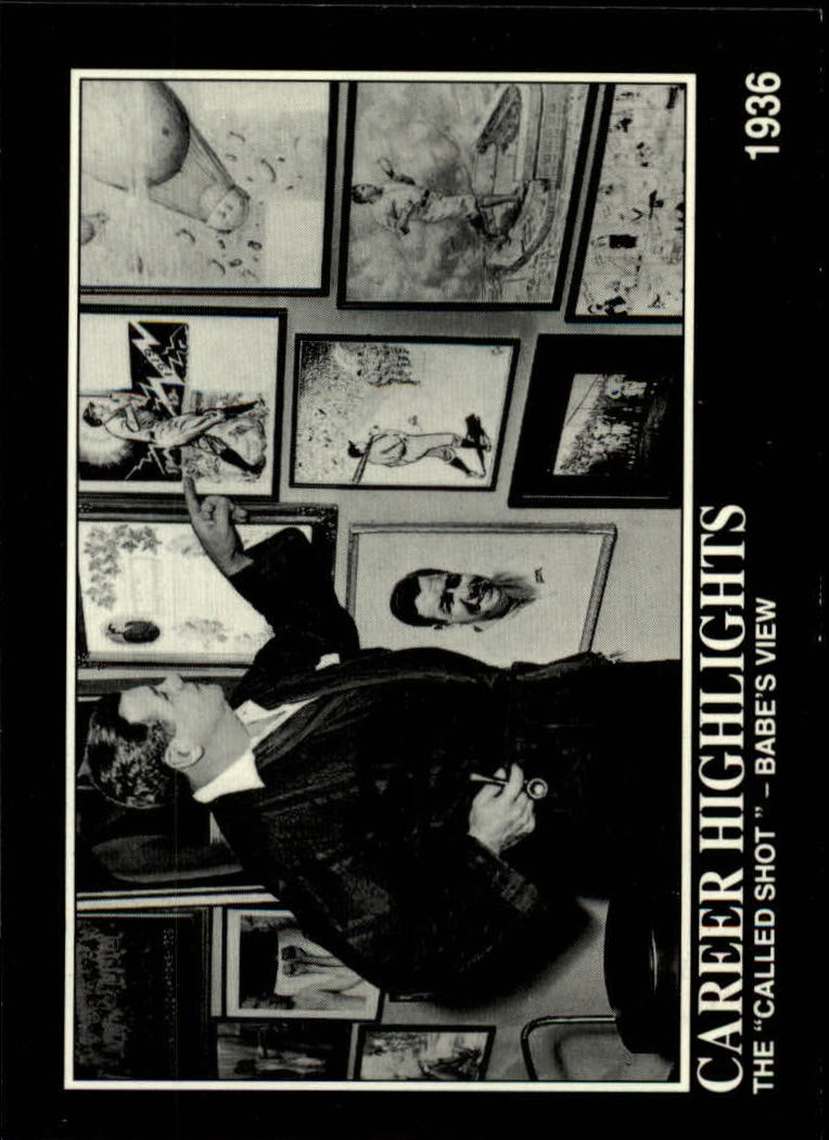 1992 Megacards Ruth #88 The Called Shot -/Babe's View 1936
