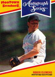 1992 MooTown Snackers #4 Roger Clemens
