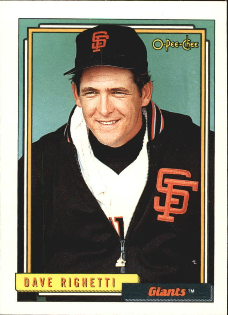 1992 O-Pee-Chee #35 Dave Righetti