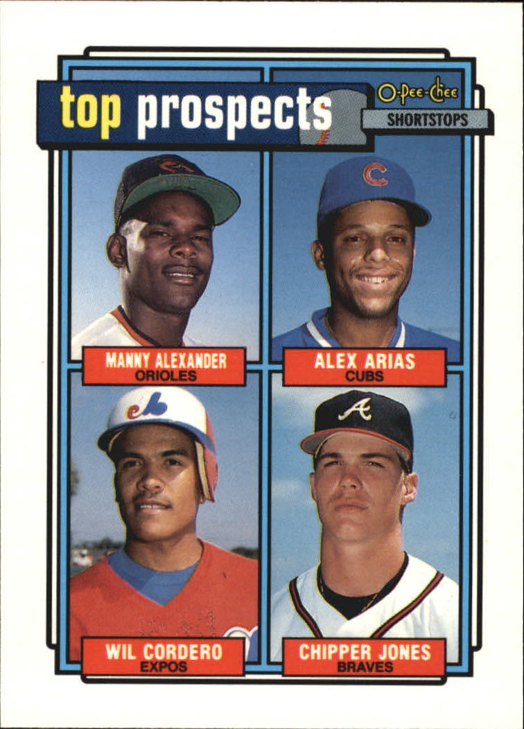 1992 O-Pee-Chee #551 1992 Prospects SS UER/Wilfredo Cordero/Chipper J