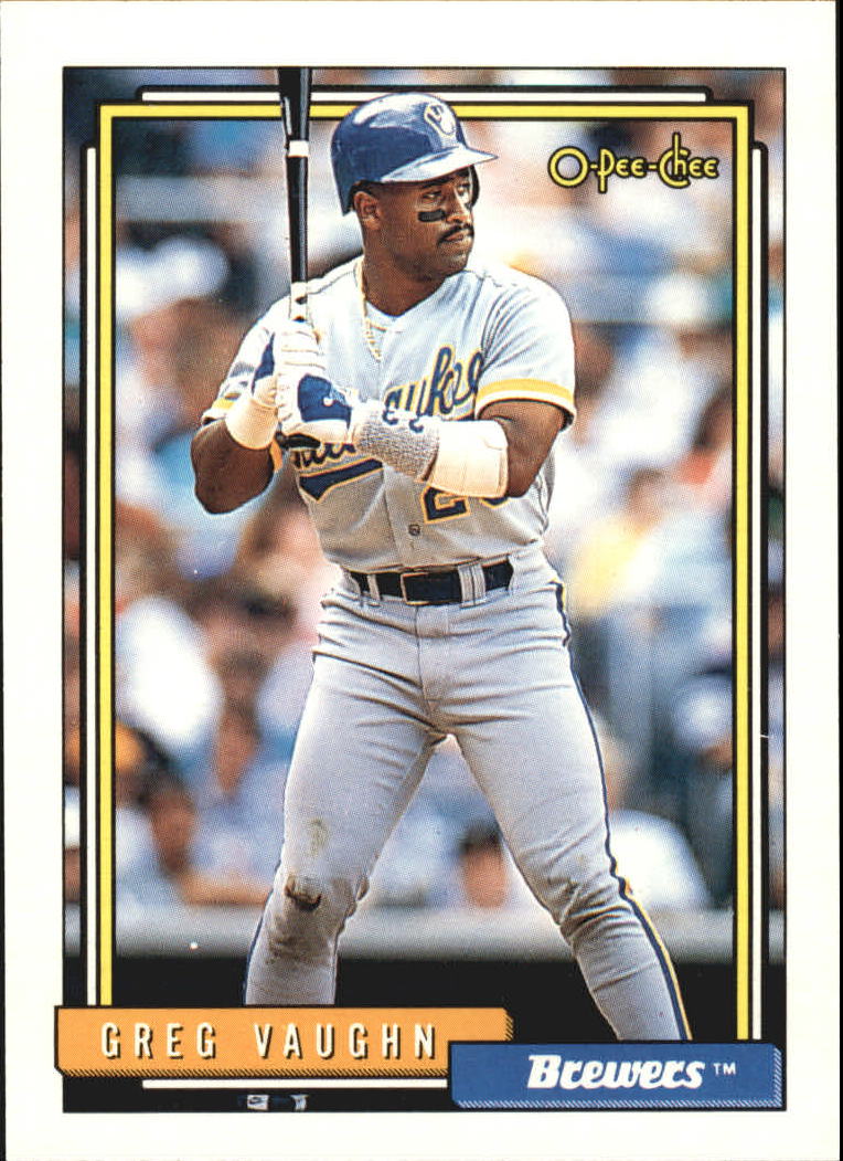 1992 O-Pee-Chee #572 Greg Vaughn