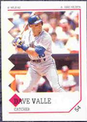 1992 Panini Stickers #54 Dave Valle