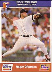 1992 Pepsi Diet MSA #1C Roger Clemens (CDN version)