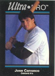 1992 Rembrandt Ultra-Pro Promos #P5 Jose Canseco/Batting stance