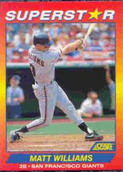 1992 Score 100 Superstars #95 Matt Williams