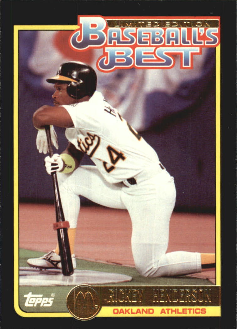 1992 Topps McDonald's #3 Rickey Henderson