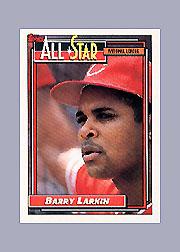 1992 Topps Micro #389 Barry Larkin AS
