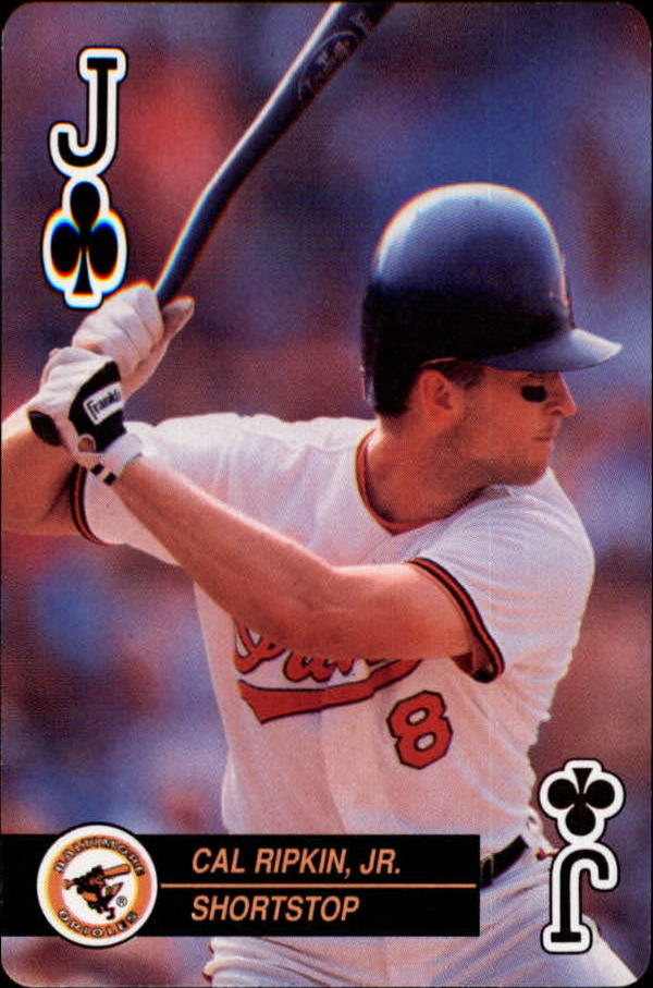 1992 U.S. Playing Cards All-Stars #11C Cal Ripken Jr UER/Spelled Ripkin
